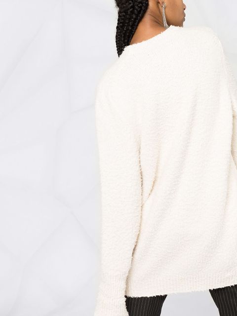 Maison Margiela brushed-finish crew neck jumper - Neutrals - zdjęcie produktu nr 2