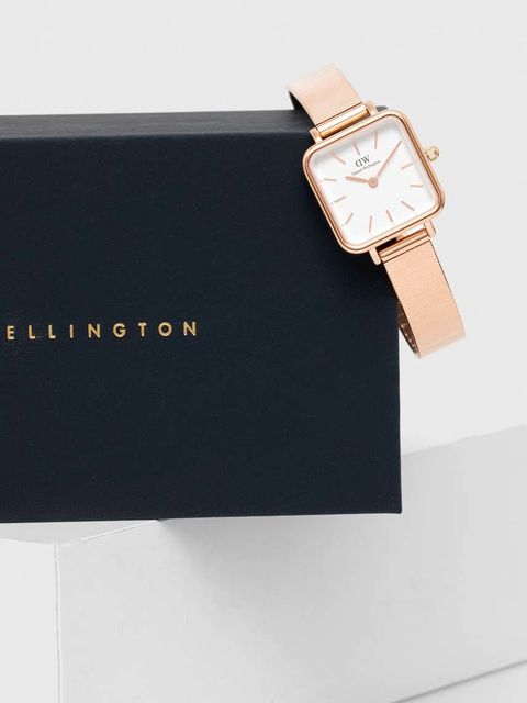 Daniel Wellington zegarek Quadro Studio damski kolor różowy