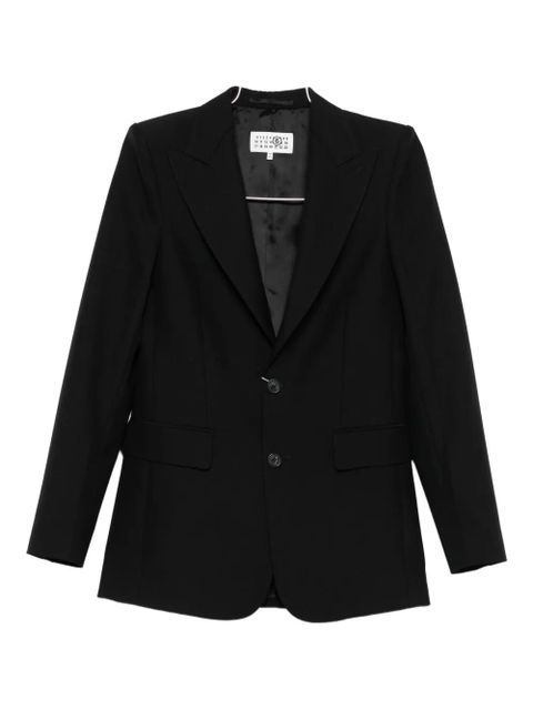 MM6 Maison Margiela virgin-wool blazer - Black