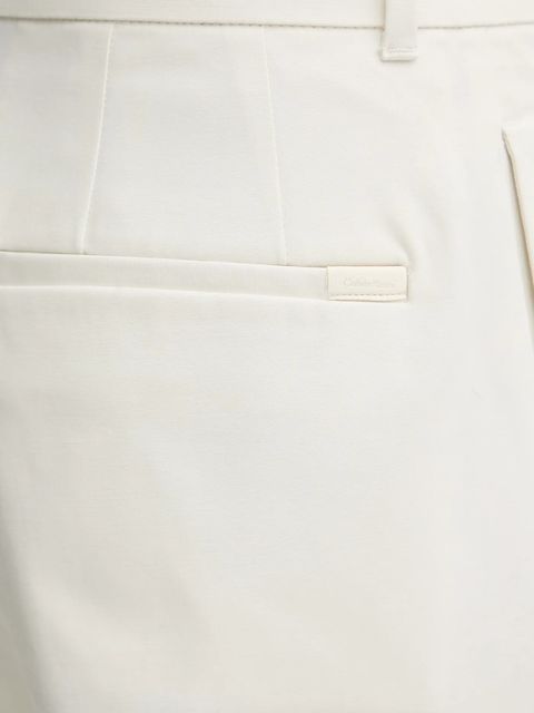 Calvin Klein spodnie damskie kolor beżowy szerokie high waist LV044D664G