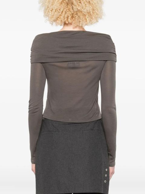 ALOHAS off-shoulder ruched top - Grey