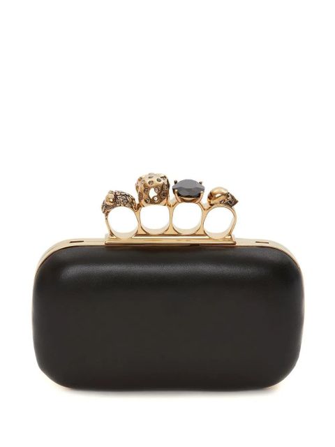 Alexander McQueen Knuckle clutch bag - Black - zdjęcie produktu nr 2