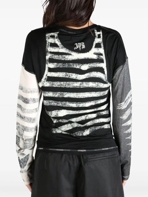 Jean Paul Gaultier printed T-shirt - Black