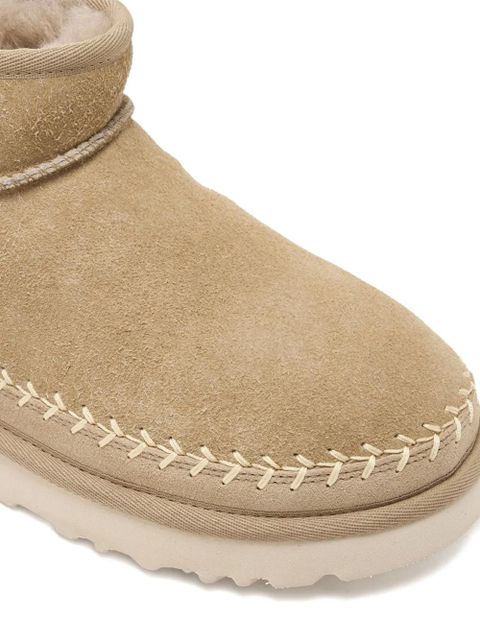 UGG stitched-trim suede boots - Neutrals