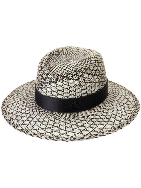 Maison Michel Virginie straw fedora hat - Neutrals - zdjęcie produktu nr 1