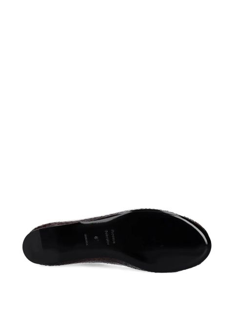 Proenza Schouler leather ballerina shoes - Brown