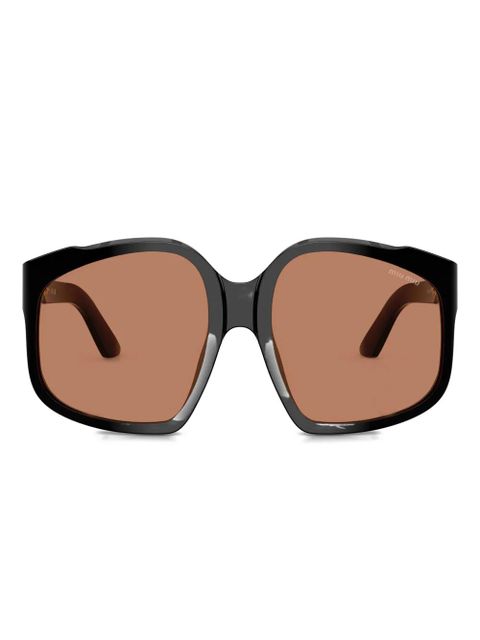 Miu Miu Eyewear oversize-frame sunglasses - Black