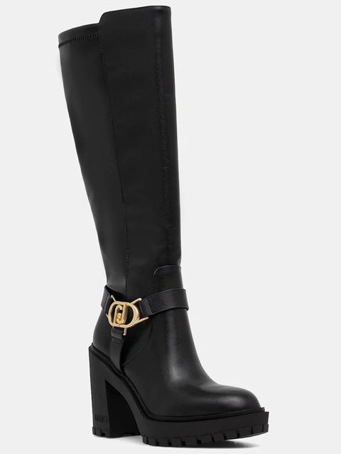 Liu Jo kozaki RUBY 08 damskie kolor czarny na słupku lekko ocieplone SF5077PX18222222 - zdjęcie produktu nr 1