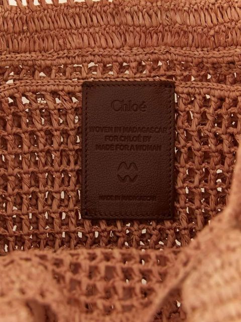 Chloé Summer Banana raffia tote bag - Neutrals