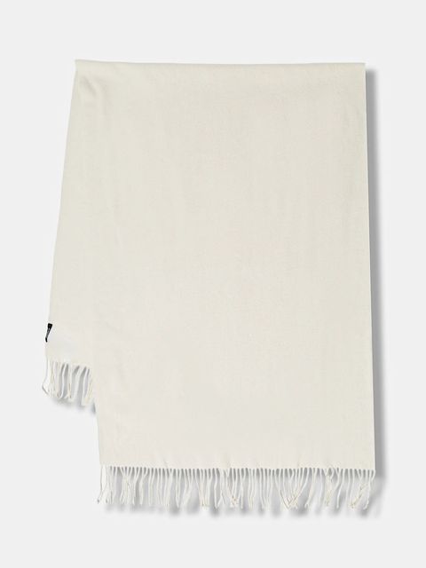 Answear.LAB szal wełniany damski kolor beżowy gładki - zdjęcie produktu nr 1