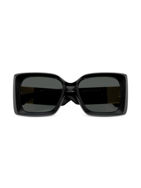 Versace Eyewear Medusa-plaque oversized-frame sunglasses - Black
