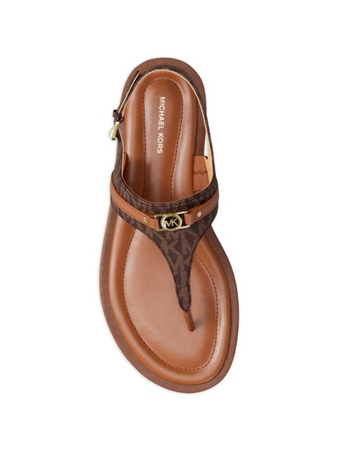 Michael Kors Mandy buckle pattern sandals - Brown