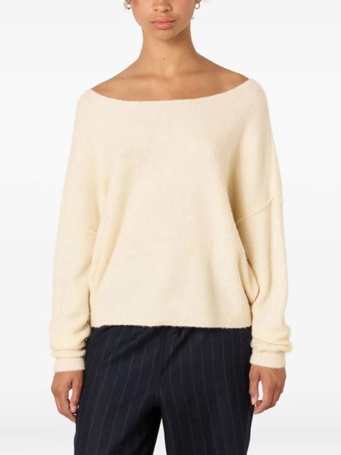 American Vintage Damsville boat-neck ribbed sweater - Neutrals