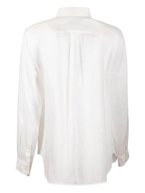 Weekend Max Mara cuffs logo shirt - White - zdjęcie produktu nr 2