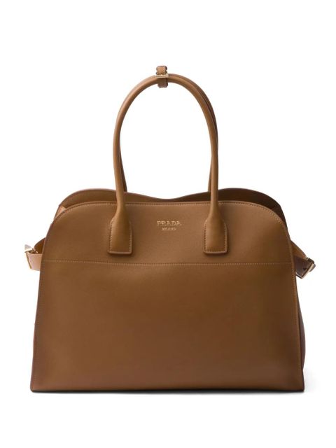 Prada large leather tote bag - Brown - zdjęcie produktu nr 1
