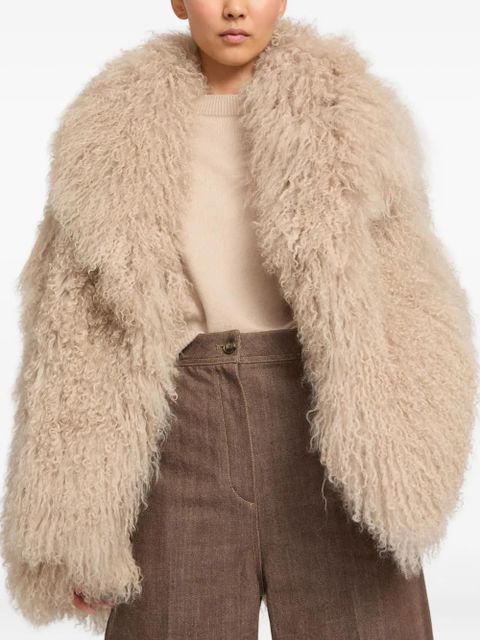 Yves Salomon shearling jacket - Neutrals - zdjęcie produktu nr 2