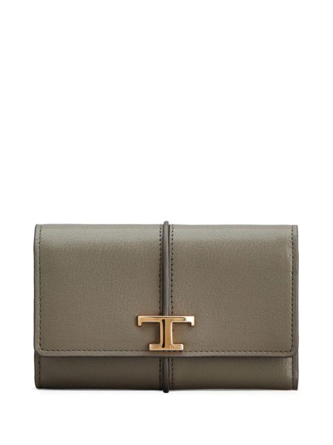 Tod's T Timeless leather wallet - Green - zdjęcie produktu nr 1