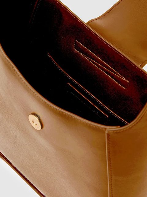 Karl Lagerfeld torebka skórzana K/SIGNATURE kolor brązowy A1W30434