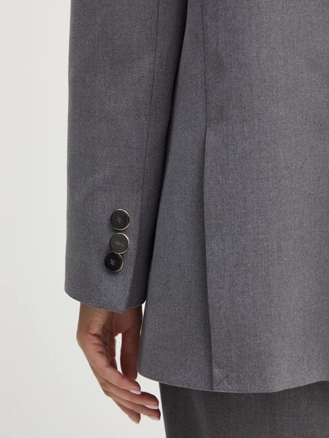 Simona Corsellini marynarka kolor szary jednorzędowa gładka A24CPGI015