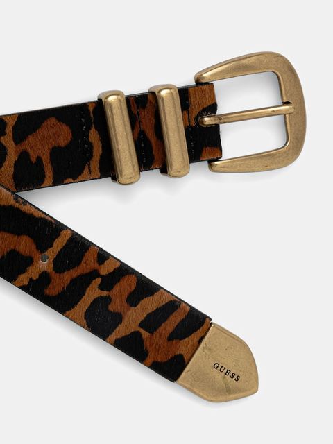 Guess pasek skórzany damski kolor brązowy BW9286 P5430 - zdjęcie produktu nr 2