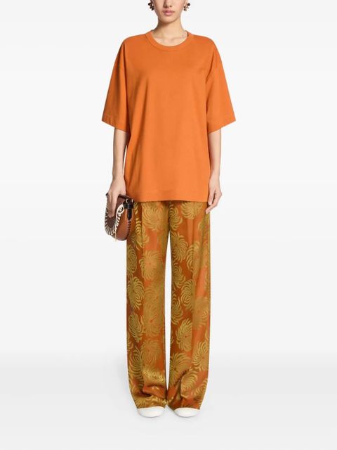 DRIES VAN NOTEN cotton crew-neck t-shirt - Orange