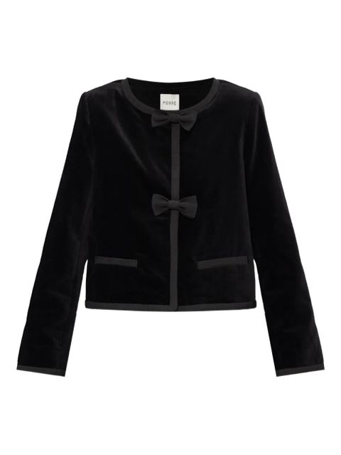 Posse Quincy bow-detail jacket - Black - zdjęcie produktu nr 1