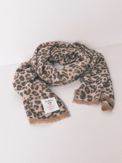 women'secret szalik damski kolor brązowy wzorzysty 5152871 - zdjęcie produktu nr 1