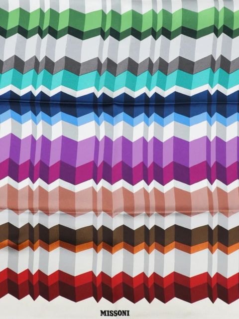 Missoni geometric-design scarf - White - zdjęcie produktu nr 2