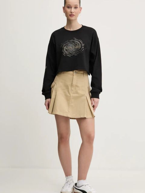 Vans longsleeve bawełniany kolor czarny VN000MDBBLK1