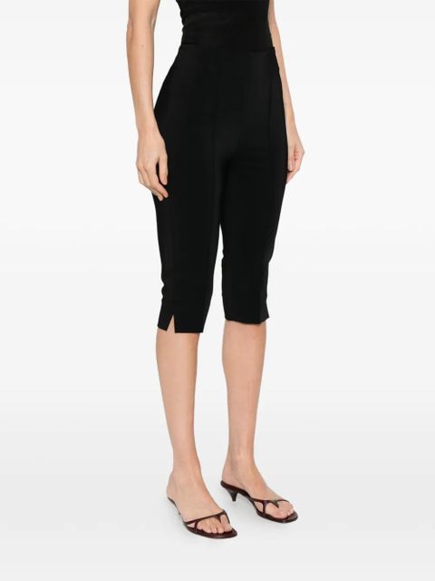 Róhe seam-detail cropped trousers - Black