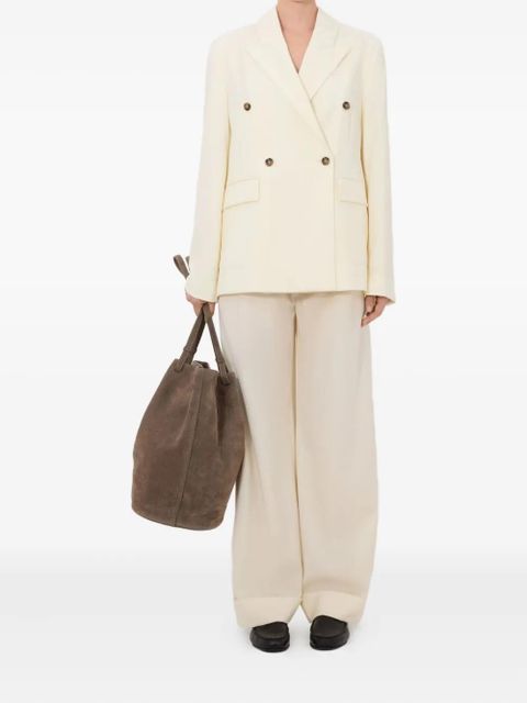 LouLou de Saison Norma double-breasted peak-lapels blazer - Neutrals - zdjęcie produktu nr 2