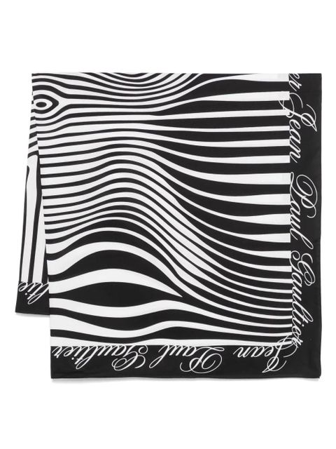 Jean Paul Gaultier Mariniere body morphing-printed pareo - Black - zdjęcie produktu nr 1