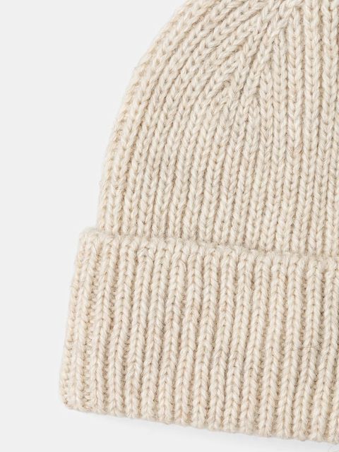 Answear.LAB czapka z wełną kolor beżowy