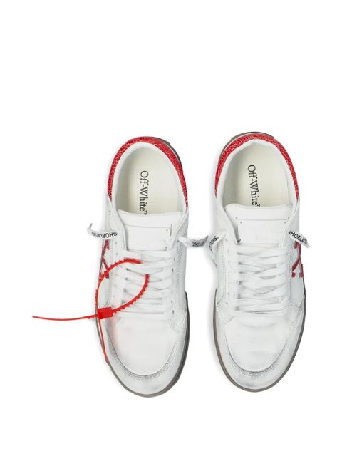 Off-White arrow textured leather sneakers