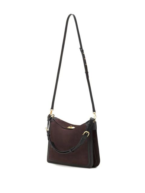 Lanvin Sac Compagnon suede shoulder bag - Brown