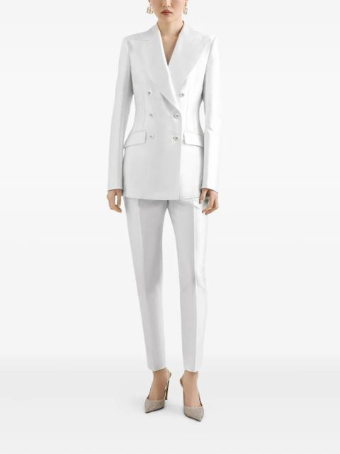 Dolce & Gabbana stretch-silk blazer - White