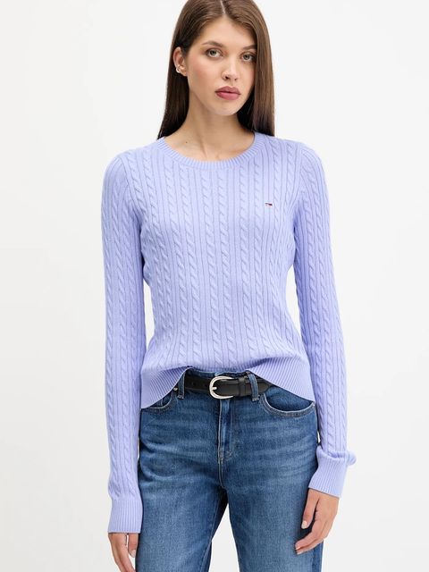Tommy Jeans sweter bawełniany damski lekki DW0DW22165