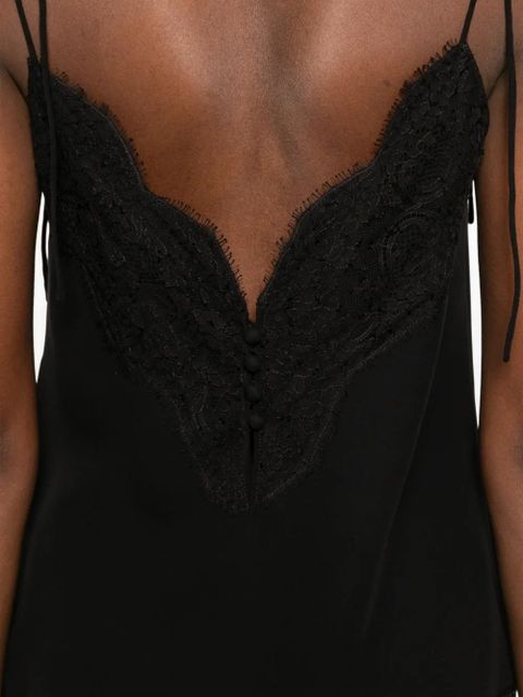Valentino Garavani lace-detail top - Black