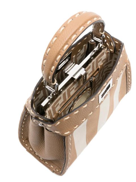FENDI mini Peekaboo tote bag - Brown