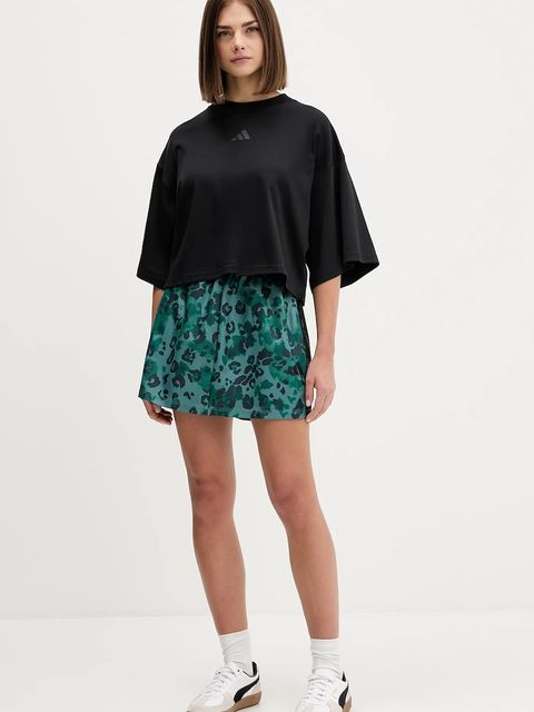 adidas t-shirt bawełniany City Escape Loose damski kolor czarny JV7112 - zdjęcie produktu nr 2