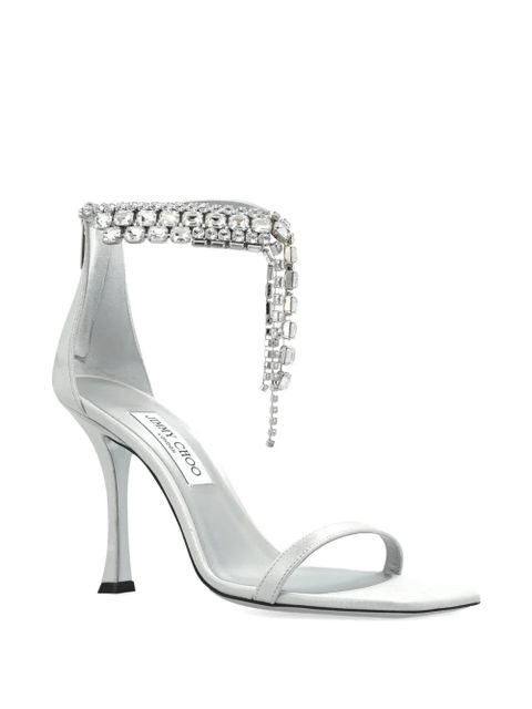 Jimmy Choo Verity crystal-embellished sandals - Silver - zdjęcie produktu nr 2