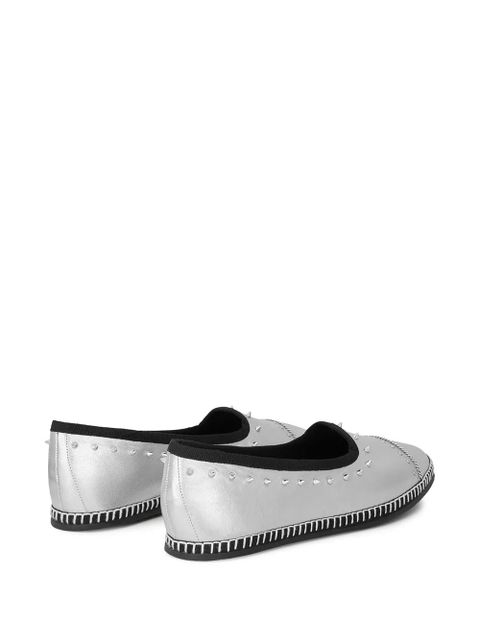 Giuseppe Zanotti metallic-effect loafers - Grey - zdjęcie produktu nr 2