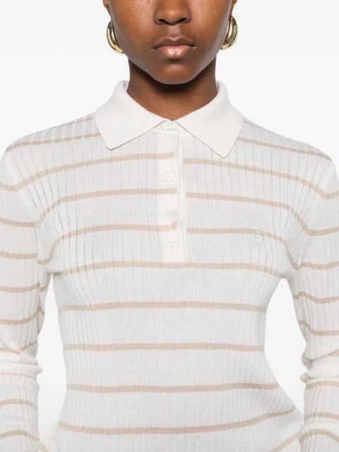Max Mara striped polo shirts - Neutrals