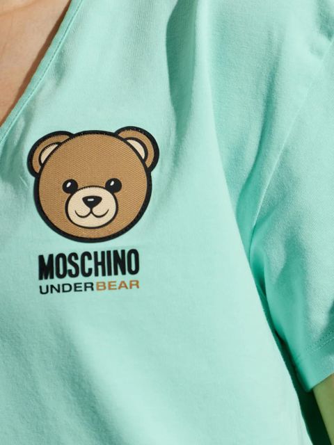 Moschino two-piece pajamas logo set - Green - zdjęcie produktu nr 2