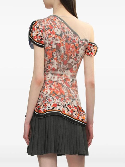 Marine Serre layered top - Grey