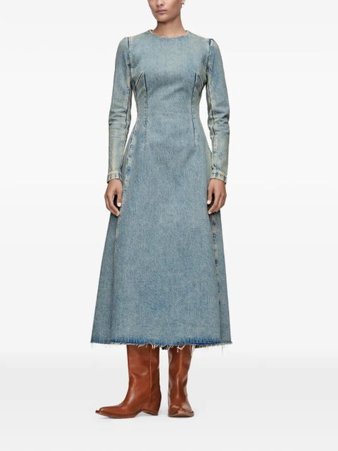 Maison Margiela long-sleeves midi dress - Blue - zdjęcie produktu nr 2
