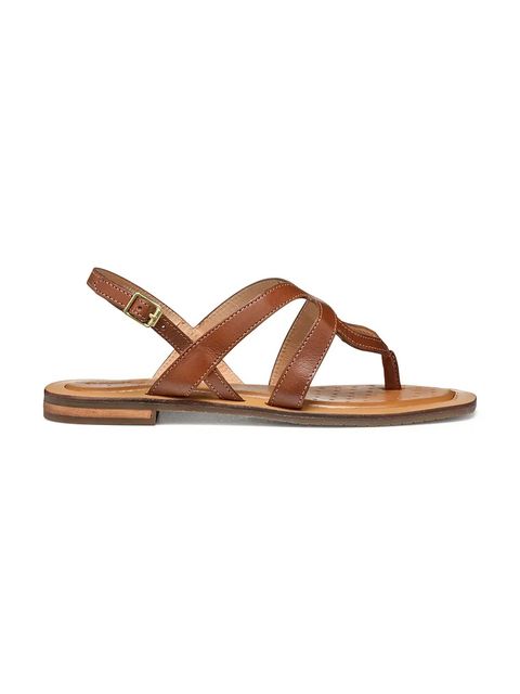 Geox sandały skórzane D SOZY QC C damskie kolor brązowy D55YFC 0001J C5006 - zdjęcie produktu nr 1