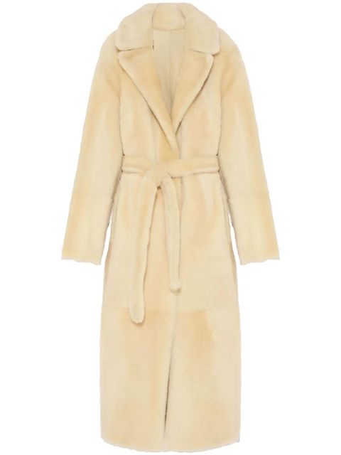 Yves Salomon shearling reversible coat - Neutrals - zdjęcie produktu nr 1