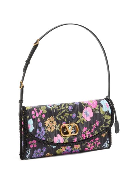 Valentino Garavani small DeVain Papier Floral shoulder bag - Black