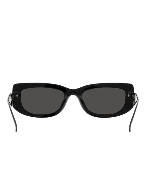 Prada Eyewear triangle-plaque square-frame sunglasses - Black - zdjęcie produktu nr 2